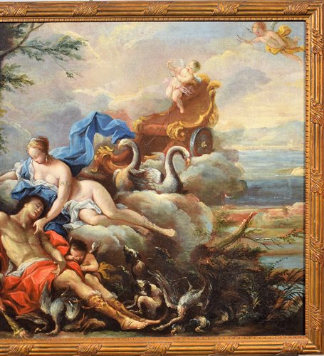 Pair of Mythological Scenes 2) "Diana and Endymion"